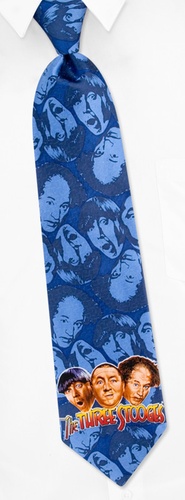 Blues Stooges Tie by Three Stooges -  Blue Silk