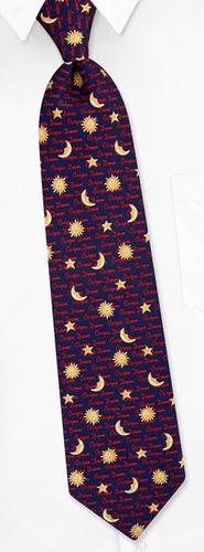 Carpe Diem Tie by Alynn Novelty - Navy blue Silk Carpe Diem Tie by Alynn Novelty - Navy blue Silk