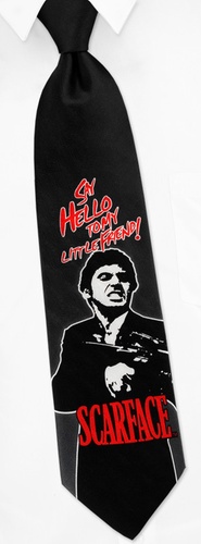 Scarface - Say Hello Tie by Scarface -  Silver Polyester