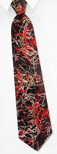 Anthrax Tie by I Awareables -  Black Silk