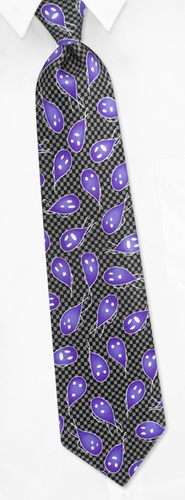 Giardia Tie by I Awareables -  Silver Silk