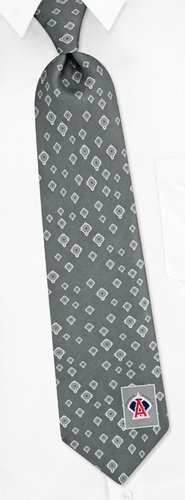 MLB Anaheim Angels Diamonds Tie by MLB -  Silver Silk