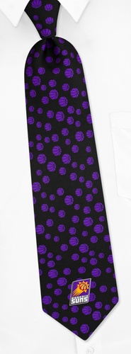 NBA Phoenix Suns Conservative Tie by NBA -  Black Silk
