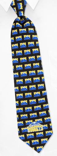 NBA Denver Nuggets Logo Tie by NBA -  Black Silk