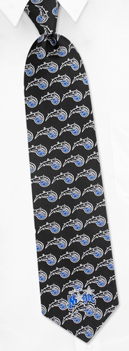 NBA Orlando Magic Logo Tie by NBA -  Black Silk