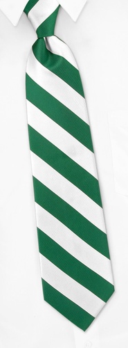 Green and White Stripe Tie by Elite - Green Silk Green and White Stripe Tie by Elite - Green Silk