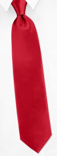 Poly Burgundy w/pocketsquare Tie by Neckties Solids -  Red Polyester