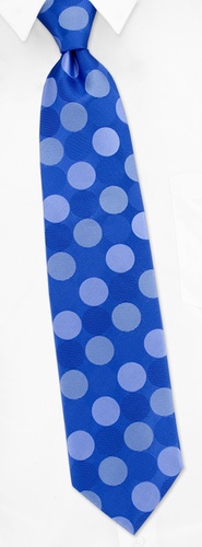 Cercles Tie by Principessa -  Blue Silk
