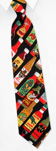 Hot Stuff Tie by Fun Ties - Black Polyester Hot Stuff Tie by Fun Ties - Black Polyester