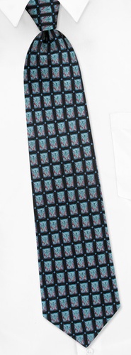 Dust Mites Tie by I Awareables -  Black Silk