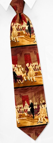 Continental Congress Tie by Museum Artifacts -  Off white Silk