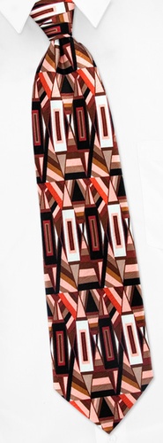 Triangulus Tie by Electric Neckwear -  Red Silk