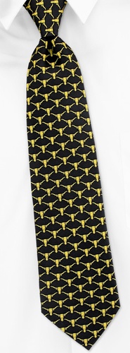 Texas Longhorns Tie by Museum Artifacts -  Navy blue Silk