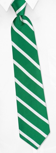 Green & White Stripe Tie by Elite - Green Silk Green & White Stripe Tie by Elite - Green Silk