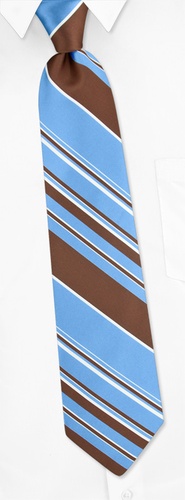 Wedding Stripe Tie by The American Necktie Co - Light blue Microfiber Wedding Stripe Tie by The American Necktie Co - Light blue Microfiber