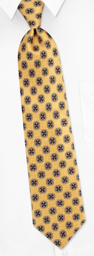 Geometric Squares Tie by Jos. A. Bank - Gold Silk Geometric Squares Tie by Jos. A. Bank - Gold Silk