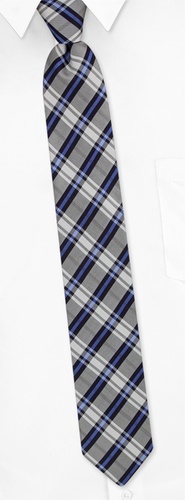 1950s Mens Ties- Plaid Skinny Tie