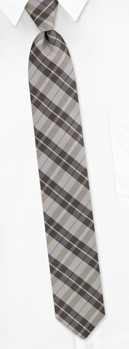 Square Plaid Skinny Tie by Silk Rhino Neckwear - Tan/taupe Polyester Square Plaid Skinny Tie by Silk Rhino Neckwear - Tan/taupe Polyester