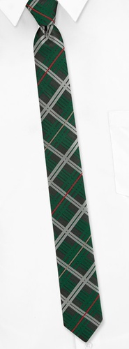 Traditional Plaid Skinny Tie by The American Necktie Co - Black Microfiber Traditional Plaid Skinny Tie by The American Necktie Co - Black Microfiber