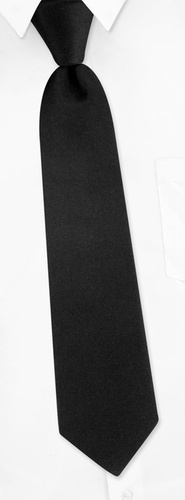 Solid Black Boys Boys Tie by Ties.com -  Black Polyester