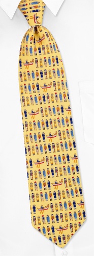 Old Salts & Sea Dogs Tie by Eric Holch for Alynn Neckwear -  Yellow Silk
