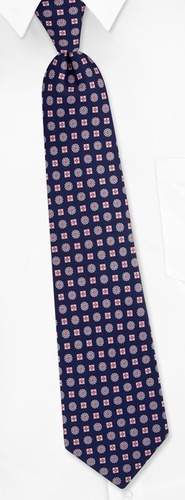 Geometric Snowflake Boys Tie by Ties.com - Navy blue Silk Geometric Snowflake Boys Tie by Ties.com - Navy blue Silk