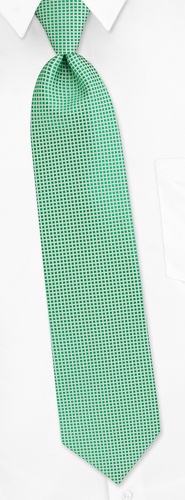 Tudor Square Tie by Silk Rhino Neckwear -  Green Microfiber