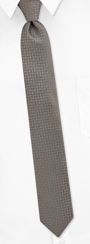 Empire Paisley Skinny Tie by Silk Rhino Neckwear - Gray Microfiber Empire Paisley Skinny Tie by Silk Rhino Neckwear - Gray Microfiber