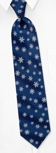 It's Snowing Tie by Hallmark -  Navy blue Polyester