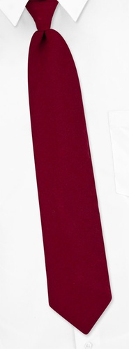 Burgundy Boys Clip-on Tie by Ties.com - Burgundy Polyester Burgundy Boys Clip-on Tie by Ties.com - Burgundy Polyester