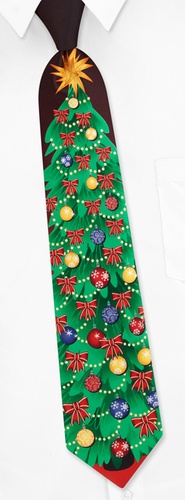 Christmas Tree Tie by Noel -  Multicolor Polyester