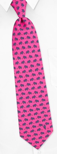 Eeek Tie by Alynn Novelty -  Pink Silk