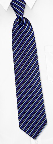Sky Stripe Tie by Donald Trump -  Cobalt Silk