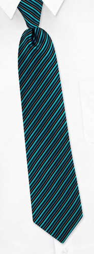 Sky Stripe Tie by Donald Trump - Teal Silk Sky Stripe Tie by Donald Trump - Teal Silk