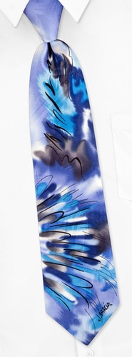 Junglescape Tie by Jerry Garcia - Blue Silk Junglescape Tie by Jerry Garcia - Blue Silk