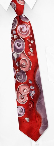 South of the Border Tie by Jerry Garcia -  Red Silk