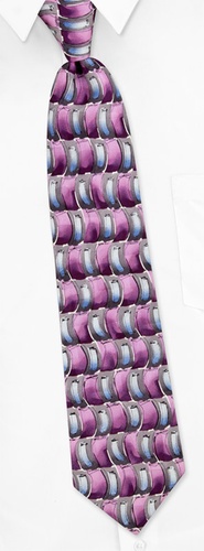 Virtual Reality Ape Tie by Jerry Garcia -  Purple Silk