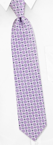 Pique Grid Tie by Nautica -  Purple Silk