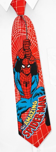 Spider-Man Tie by Marvel Comics -  Red Polyester
