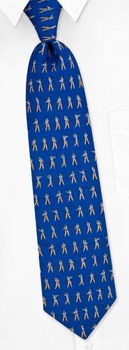 Perfect Swing Tie by Alynn Novelty - Blue Silk Perfect Swing Tie by Alynn Novelty - Blue Silk