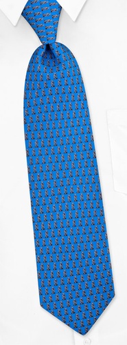 Oenophile's Opener Tie by Alynn Novelty -  Blue Silk