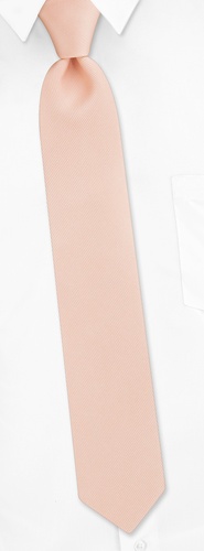 Apricot Textured Skinny Tie by Silk Rhino Neckwear - Peach Microfiber Apricot Textured Skinny Tie by Silk Rhino Neckwear - Peach Microfiber