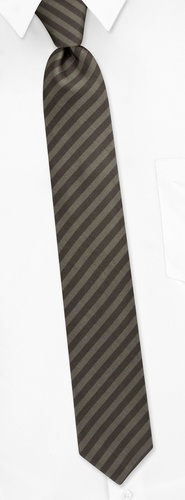 Palermo Stripe Skinny Tie by Principessa Regale - Tan/taupe Silk Palermo Stripe Skinny Tie by Principessa Regale - Tan/taupe Silk