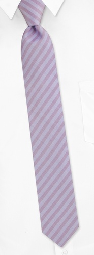 Palermo Stripe Skinny Tie by Principessa Regale - Lavender Silk Palermo Stripe Skinny Tie by Principessa Regale - Lavender Silk