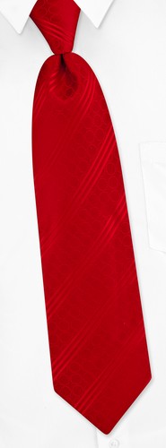 Geometric Stripe w/ Pocketsquare Tie by Steve Harvey - Red Silk Geometric Stripe w/ Pocketsquare Tie by Steve Harvey - Red Silk