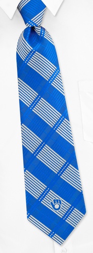 MLB Milwaukee Brewers Tie by MLB -  Blue Polyester