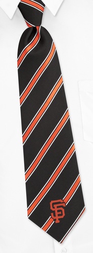 MLB San Francisco Giants Tie by MLB - Black Polyester MLB San Francisco Giants Tie by MLB - Black Polyester