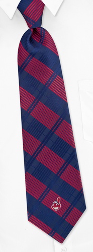 MLB Cleveland Indians Tie by MLB -  Navy blue Polyester
