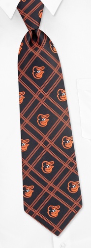 MLB Baltimore Orioles Tie by MLB - Black Polyester MLB Baltimore Orioles Tie by MLB - Black Polyester