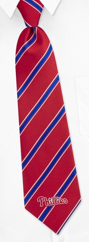 MLB Philadelphia Phillies Tie by MLB -  Red Polyester